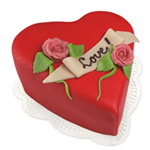 Extra Creamy Heart Shape Love Cake