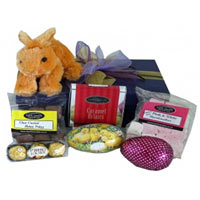 Fluffy Easter Bunny, Chocolate Easter Egg, Tin Eas...