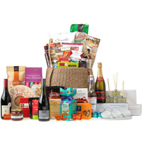 Mesmerizing Gourmet Snack N Red Wine Gift Hamper