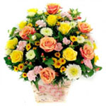 Immortal Pleasure Floral Basket