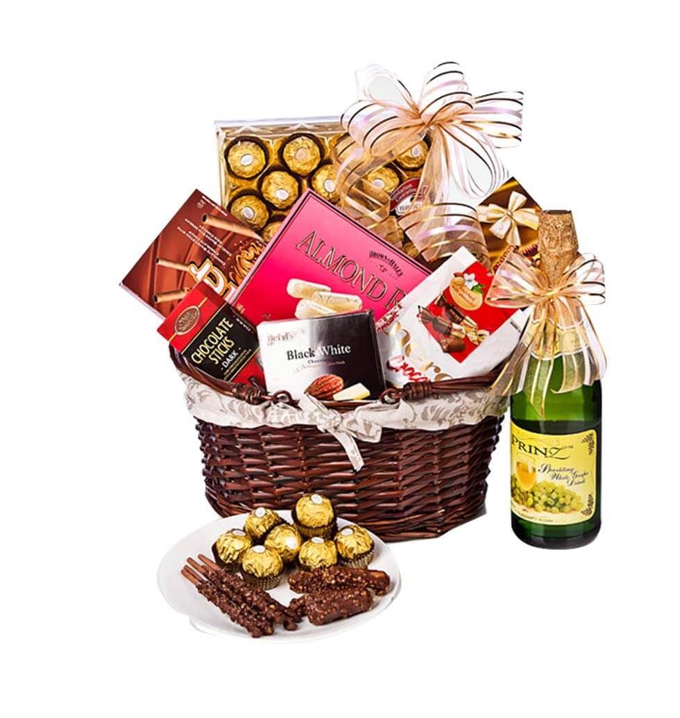 Basket of Alluring Tasty Treats