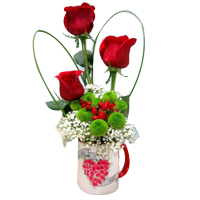 Blooming Full of Love Rose Arrangement