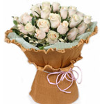 Fragrant Valentine Love Symbol Pink Rose Bouquet