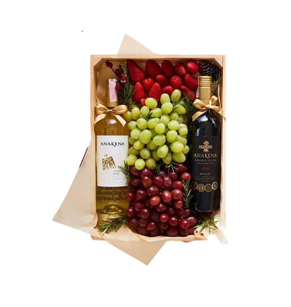 Wonderful Fruit And Wine Presents