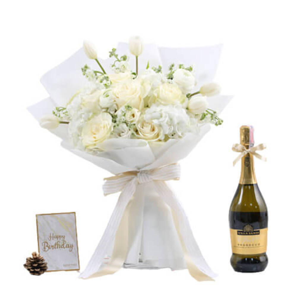 Happy BirthdayFloral Gift Set