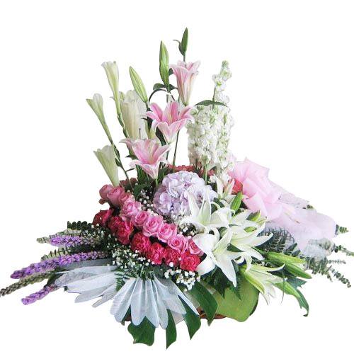 Artistic Varied Color Flowering Bouquet