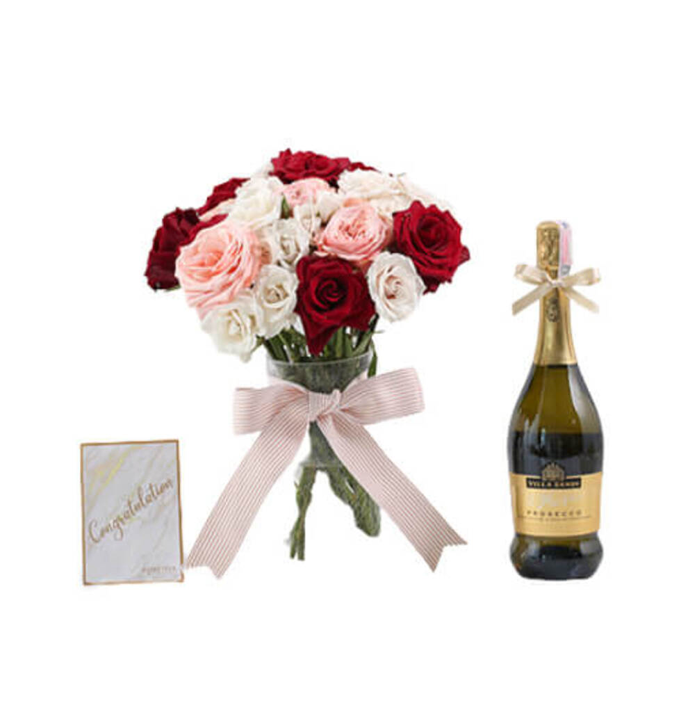 Premium Wine And Flower Pairings