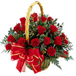 Red Roses Basket