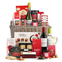 Radiant Festive Delight Gift Hamper with Wine