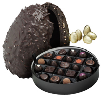 Order this Lip-Smacking Dark Chocolate Ostrich Egg......  to leicester