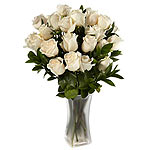 18 White Roses